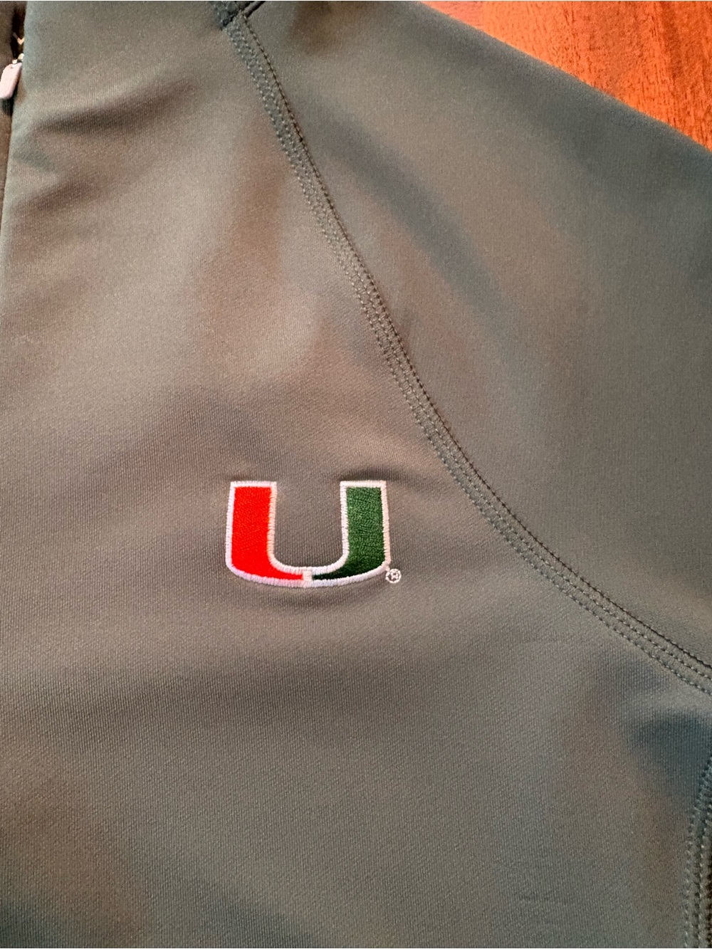 Peter Millar Green 1/4 zip women’s University of Miami size XS - Picture 2 of 6